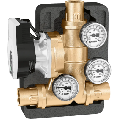 Umwälz- Und Verteileinheit Zur Verhinderung Von Kondenswasser Mit Thermostatischer Steuerung Caleffi 281wyp Dn25 - 1 1/4" F - 55°c Umwälz- Und Verteileinheit Zur Verhinderung Von Kondenswasser Mit Thermostatischer Steuerung Caleffi 281wyp Dn25 - 1 1/4" F - 55°c