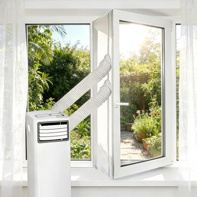 OEM 300 Cm Fensterdichtung Für Mobile Klimaanlagen, Fensterdichtungstuch Für Mobile Klimaanlagen Mit Doppelreißverschluss, Einfache Montage OEM 300 Cm Fensterdichtung Für Mobile Klimaanlagen, Fensterdichtungstuch Für Mobile Klimaanlagen Mit Doppelreißverschluss, Einfache Montage