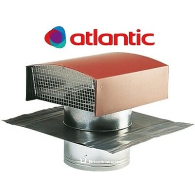 Atlantic Sortie De Toiture Vmc 125 Mm Métallique Pour Tuile Rouge Atlantic Sortie De Toiture Vmc 125 Mm Métallique Pour Tuile Rouge