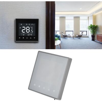 JUTE Ac220v 8818f Temperaturregler, Klimaanlagen-bedienfeld, Steuerung Für Hotels/krankenhäuser, Grau JUTE Ac220v 8818f Temperaturregler, Klimaanlagen-bedienfeld, Steuerung Für Hotels/krankenhäuser, Grau