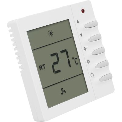 HEAT Lcd-thermostat Für Zentrale Klimaanlagen, Ac220v Lüftertemperaturregler, Wandregler Mit Digitalanzeige HEAT Lcd-thermostat Für Zentrale Klimaanlagen, Ac220v Lüftertemperaturregler, Wandregler Mit Digitalanzeige