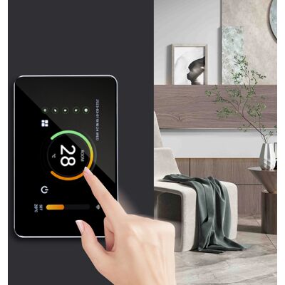JUTE Graffiti Wlan-smart-thermostat Für Elektrische Fußbodenheizung, Digitales Bedienfeld, Warmwasserthermostat, Horizontaler Bildschirm, 100–250 V Wechselstrom, 3 A JUTE Graffiti Wlan-smart-thermostat Für Elektrische Fußbodenheizung, Digitales Bedienfeld, Warmwasserthermostat, Horizontaler Bildschirm, 100–250 V Wechselstrom, 3 A