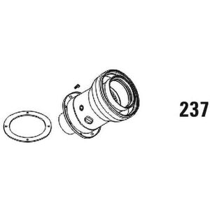 Reduzier-Prüfadapter D8 pa-gw doppelwandig, dn 60/100 auf dn 80/125 - Daikin