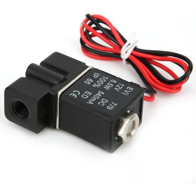 HEAT Schnell Ansprechendes Elektrisches Magnetventil Aus Kunststoff, 12 V Dc, 2-wege-system, Für Luft, Wasser Und Öl, G1/8 HEAT Schnell Ansprechendes Elektrisches Magnetventil Aus Kunststoff, 12 V Dc, 2-wege-system, Für Luft, Wasser Und Öl, G1/8