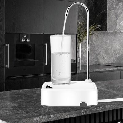 JUTE Wasserspender Mit Flaschenaufsatz, Elektrischer Wasserspender, Tischwasserspender, Nachfüllbarer Tischwasserspender, Automatische Wasserzufuhr, Weiß. JUTE Wasserspender Mit Flaschenaufsatz, Elektrischer Wasserspender, Tischwasserspender, Nachfüllbarer Tischwasserspender, Automatische Wasserzufuhr, Weiß.