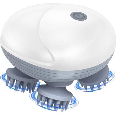 OEM Elektrisches Kopfhautmassagegerät, 5 Massageprogramme, Tiefengewebsmassage, Weiss OEM Elektrisches Kopfhautmassagegerät, 5 Massageprogramme, Tiefengewebsmassage, Weiss