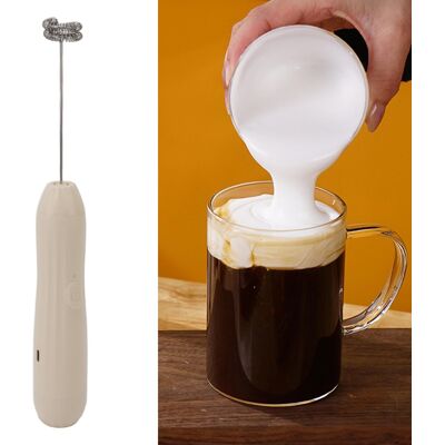 JUTE Milchaufschäumer, Kaffeeaufschäumer, Elektrischer Milchaufschäumer Für Den Hausgebrauch, Milchmixer, Manueller Aufschäumer, Wiederaufladbar JUTE Milchaufschäumer, Kaffeeaufschäumer, Elektrischer Milchaufschäumer Für Den Hausgebrauch, Milchmixer, Manueller Aufschäumer, Wiederaufladbar