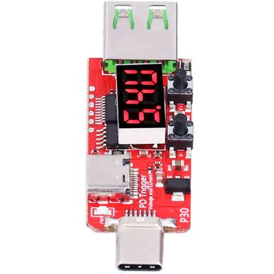 HEAT Schnelllade-triggerplatine 2.0 3.0 Automatische Spannungs- Und Stromprüfung Elektrisches Bauteil Pd-triggerplatine Mit Voltmeter Und Amperemeter HEAT Schnelllade-triggerplatine 2.0 3.0 Automatische Spannungs- Und Stromprüfung Elektrisches Bauteil Pd-triggerplatine Mit Voltmeter Und Amperemeter