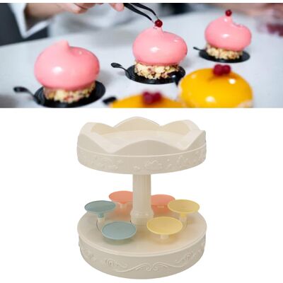 JUTE Doppelstöckige Dessertmaschine Mit Musikkarussell, Zweistöckige Drehbare Cupcake-maschine, Automatischer Desserttisch Mit Karussell, Tortenständer, Macaron-maschine JUTE Doppelstöckige Dessertmaschine Mit Musikkarussell, Zweistöckige Drehbare Cupcake-maschine, Automatischer Desserttisch Mit Karussell, Tortenständer, Macaron-maschine
