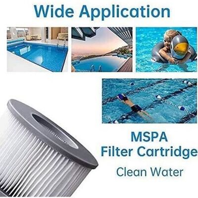 OEM Wasserfilter - Mspa - 6er-pack - Automatische Filterung - Kompatibel Mit Brast Whirlpools - 90 Lamellen OEM Wasserfilter - Mspa - 6er-pack - Automatische Filterung - Kompatibel Mit Brast Whirlpools - 90 Lamellen