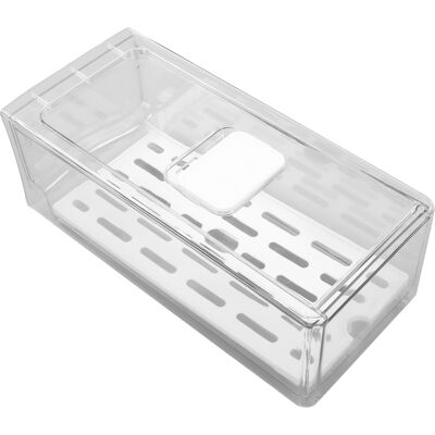 HEAT Kühlschrank-aufbewahrungsbox Mit Abtropfschale, Obstaufbewahrungsbehälter, Konservierungsboxen, 11 X 14 X 30 Cm / 4,3 X 5,5 X 11,8 Zoll HEAT Kühlschrank-aufbewahrungsbox Mit Abtropfschale, Obstaufbewahrungsbehälter, Konservierungsboxen, 11 X 14 X 30 Cm / 4,3 X 5,5 X 11,8 Zoll