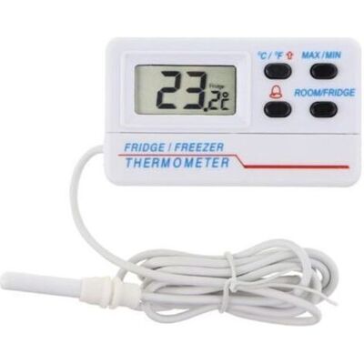 OEM Digitales Kühlschrank- Und Gefrierschrankthermometer Mit Alarm, Max/min-funktion Und 1,2 M Kabel OEM Digitales Kühlschrank- Und Gefrierschrankthermometer Mit Alarm, Max/min-funktion Und 1,2 M Kabel