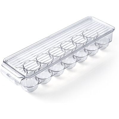 OEM Transparenter Eierbehälter Mit Deckel Für 14 Eier – Transparente Aufbewahrungsbox Für Den Kühlschrank, Bpa-frei, Mit Griffen OEM Transparenter Eierbehälter Mit Deckel Für 14 Eier – Transparente Aufbewahrungsbox Für Den Kühlschrank, Bpa-frei, Mit Griffen