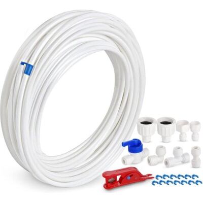 OEM 15 M Universal-wasserzulaufschlauch-set Für Kühlschränke, Wasserzulaufschlauch Mit Anschlussstück Für Samsung-kühlschränke Im Europäischen Stil Mit Zwei Türen, 6,35 Mm, 1/4"-wasserschlauch OEM 15 M Universal-wasserzulaufschlauch-set Für Kühlschränke, Wasserzulaufschlauch Mit Anschlussstück Für Samsung-kühlschränke Im Europäischen Stil Mit Zwei Türen, 6,35 Mm, 1/4"-wasserschlauch