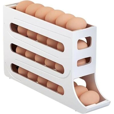 OEM Eierspender Für Den Kühlschrank – Fassungsvermögen: 30 Eier – Schwerkraftsystem Für Einfache Entnahme – 18 Cm Hoch OEM Eierspender Für Den Kühlschrank – Fassungsvermögen: 30 Eier – Schwerkraftsystem Für Einfache Entnahme – 18 Cm Hoch