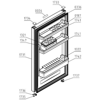 Universal - Türdichtung - Kühlschrank - Zubehör Universal - Türdichtung - Kühlschrank - Zubehör