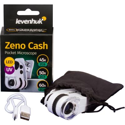 LEVENHUK Zeno Cash ZC7 Taschenmikroskop - UV & LED, 50x LEVENHUK Zeno Cash ZC7 Taschenmikroskop - UV & LED, 50x