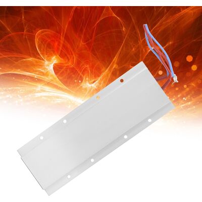 JUTE Isolierte Ptc-heizplatte, Aluminiumgehäuse, 170 X 62 X 6 Mm, 220 V Ac, 200 °c JUTE Isolierte Ptc-heizplatte, Aluminiumgehäuse, 170 X 62 X 6 Mm, 220 V Ac, 200 °c