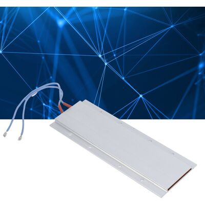 JUTE Isolierte Ptc-heizplatte, Aluminiumgehäuse, 170 X 62 X 6 Mm, 220 V Ac, 150 °c JUTE Isolierte Ptc-heizplatte, Aluminiumgehäuse, 170 X 62 X 6 Mm, 220 V Ac, 150 °c