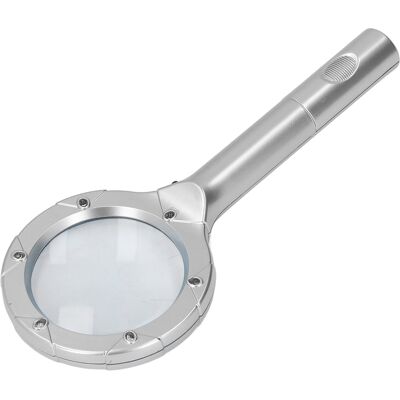 JUTE 8b-1 Tragbare Optische Leselupe Mit 6 Leds Und 4-facher Glaslinse JUTE 8b-1 Tragbare Optische Leselupe Mit 6 Leds Und 4-facher Glaslinse