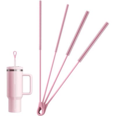 OEM Silikon-reinigungsbürste Für Trinkhalme 4-teilige Bürste Für Trinkhalme Von Wasserflaschen Und Glasstrohhalmen Wiederverwendbar Flexibel Pink OEM Silikon-reinigungsbürste Für Trinkhalme 4-teilige Bürste Für Trinkhalme Von Wasserflaschen Und Glasstrohhalmen Wiederverwendbar Flexibel Pink