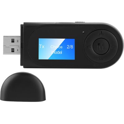HEAT Bluetooth 5.0 Audio-adapter Mit Drahtlosem Sender Und Empfänger, Lcd-display Für Auto, Pc Und Kabelgebundene Lautsprecher (3,5 Mm) HEAT Bluetooth 5.0 Audio-adapter Mit Drahtlosem Sender Und Empfänger, Lcd-display Für Auto, Pc Und Kabelgebundene Lautsprecher (3,5 Mm)