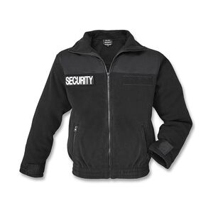 Mil-Tec Security Fleecejacke schwarz, Größe XL