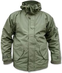 Mil-Tec Nässeschutzjacke mit Fleecejacke oliv, Größe XXL