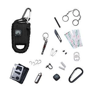 Mil-Tec Paracord Survival Kit Large schwarz