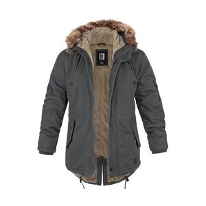 bw-online-shop Fishtail Winterparka mit Futter anthrazit, Größe XS