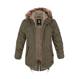 bw-online-shop Fishtail Winterparka mit Futter oliv, Größe 6XL