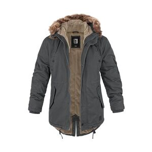 bw-online-shop Fishtail Winterparka mit Futter anthrazit, Größe 6XL