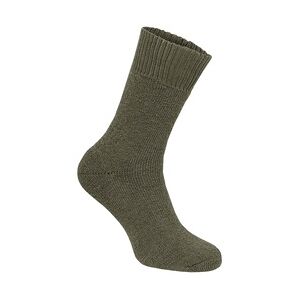 Nordpol Vollplüsch Thermo Socken Immerwarm oliv, Größe 42-44