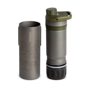 Grayl Titanium UltraPress Purifier Trinkflasche olive drab