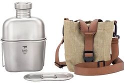 Keith Titanium Titan Canteen Feldflasche m. Becher u. Tasche