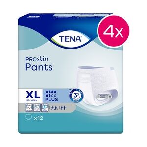 TENA PANTS Plus, Größe XL - 4x12 Stück, XL