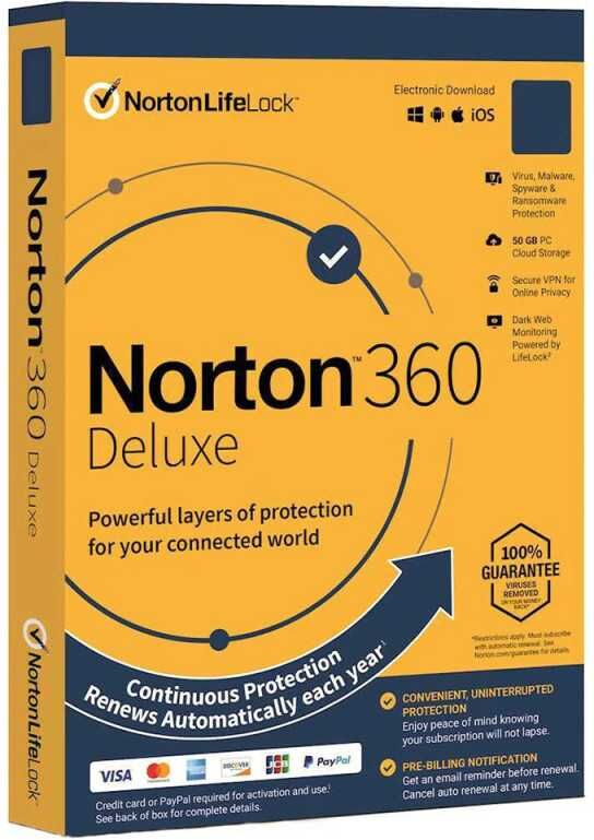 Symantec Norton 360 Deluxe 2024 - PC / MAC / ANDROID / IOS