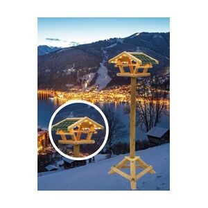 Westerholt Vogelfutterhaus Tirol mit LED Beleuchtung, Holz, Futterhaus