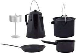 Esschert Design Kochset für Camping, 4-teilig, Kochgeschirr Outdoor