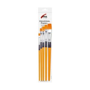 Kreul Hobby Line Universalpinsel Synthetics flach, 5er Set