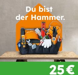 Globus Baumarkt Geschenkgutschein 25 EUR Geschenkkarte per E-Mail