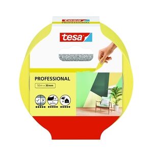 tesa Malerband Professional 50 m x 30 mm, gelb