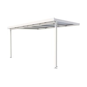 Gutta Premium Terrassendach 410,2 x 306 cm weiß PC bronce 16 mm