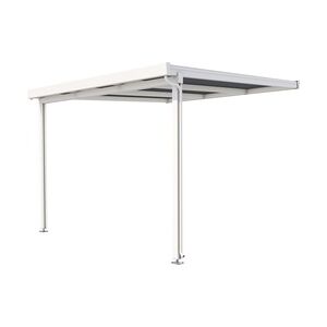 Gutta Premium Terrassendach 309,4 x 306 cm weiß PC bronce 16 mm