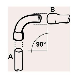 Cornat Bogen 90° / Ø 22 mm