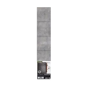 Grosfillex Kunststoff Element Premium 260 x 50 cm, 6 mm, Beton Square