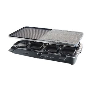 Emerio Raclette RG-110035 8 Pfännchen, Naturstein und Grillplatte