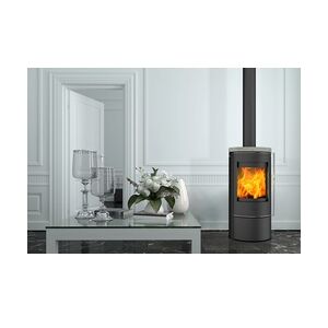 Fireplace KFT Fireplace Kaminofen Rondale Speckstein Speckstein, schwarz, 5 kW