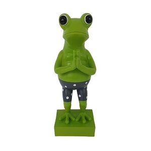 Weitere Dekofigur Frosch mit Badehose 42 x 17 cm grün