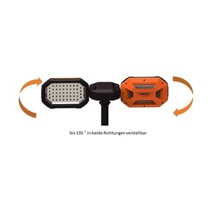 Primaster LED Fluter mit Stativ 35 Watt, schwarz, orange